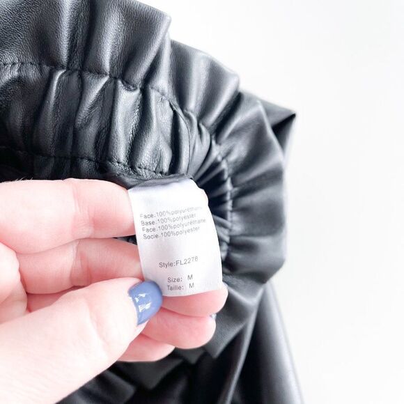 Elan Black Ruffle Elastic Waistband Pants // Fenton Jogger // Size Med // BNWT - Picture 9 of 13